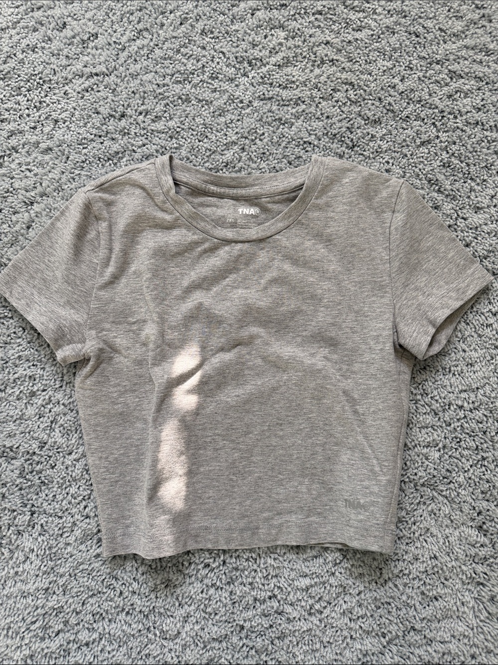TNA Gray Heather Crop Tee - Women's